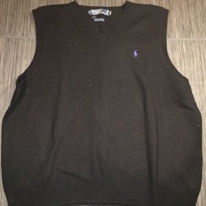 2FOR1- Polo Orange & Black 100% Wool Vests